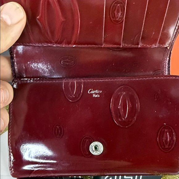 Cartier Red Leather Wallet - Picture 9 of 10
